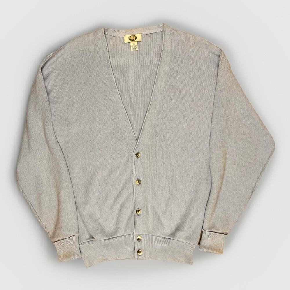 Harbour Club Cardigan Blue 100% Wool Cardigan Sweater Size L